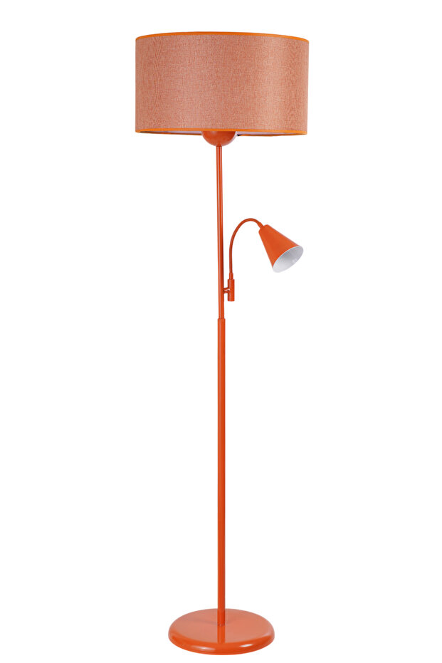 DEVİN TURUNCU LAMBADER SİLİNDİR HASIR TURUNCU ABAJURLU - 2