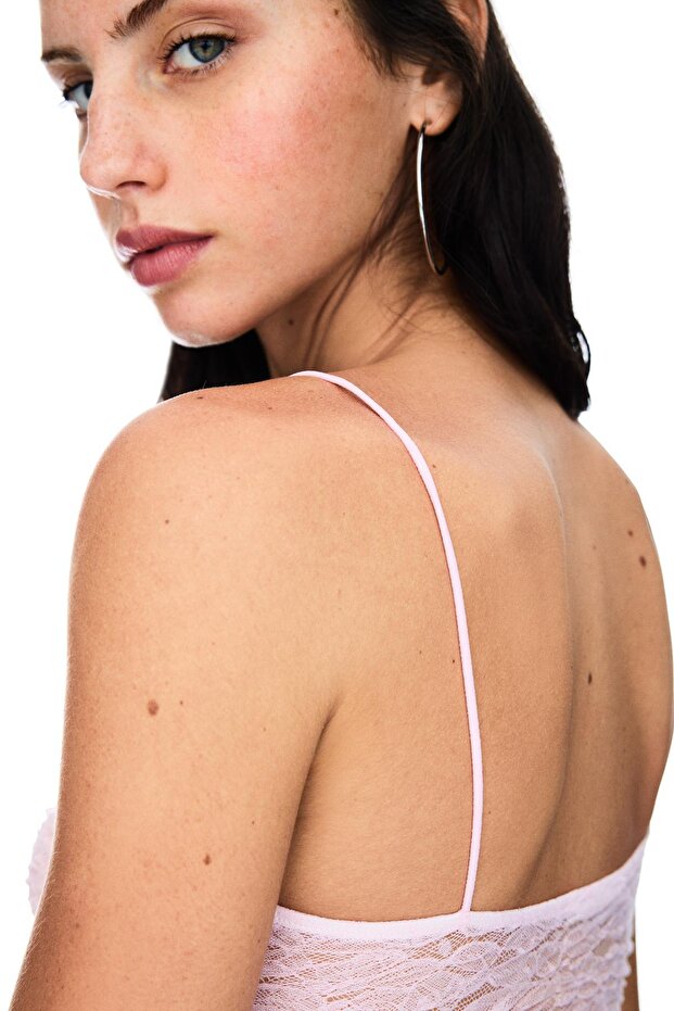 Dantelli askılı top - 4