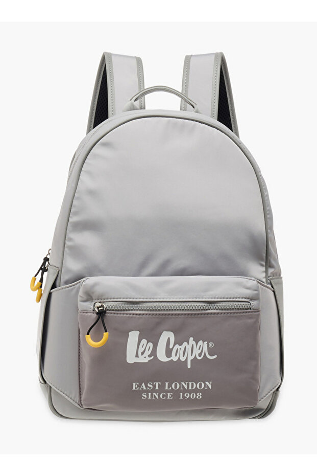 Lee Cooper Solid School Backpack with Adjustable Straps and Zip Closure - 30x13x41 cm