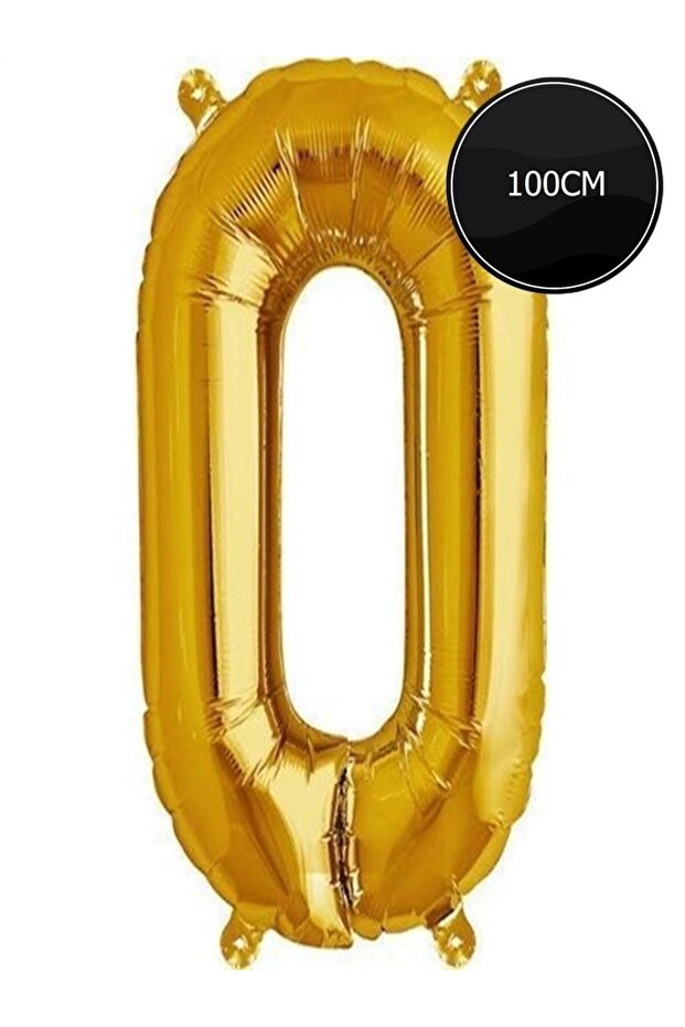100cm Letter O Foil Balloon Gold