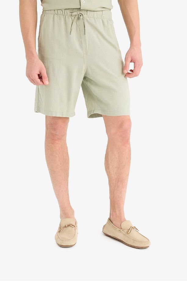 Relax Fit Beli Bağcıklı Bermuda Şort D9913AX25AU - 1