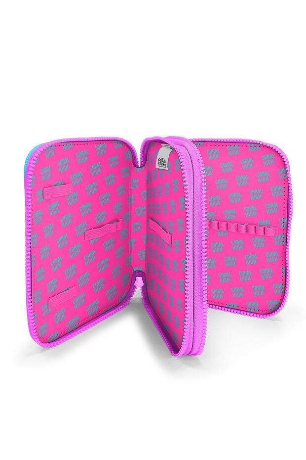 Patterned Double Layer Pen Bag - 3