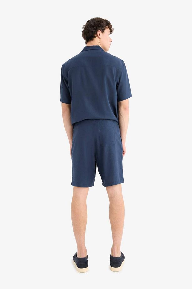 Relax Fit Beli Bağcıklı Bermuda Şort D9913AX25AU - 6