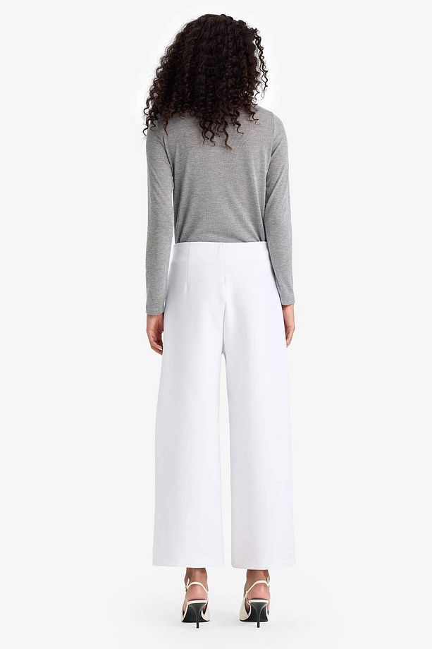 Culotte Yüksek Bel Geniş Paça Pantolon F5557AX25AU - 6