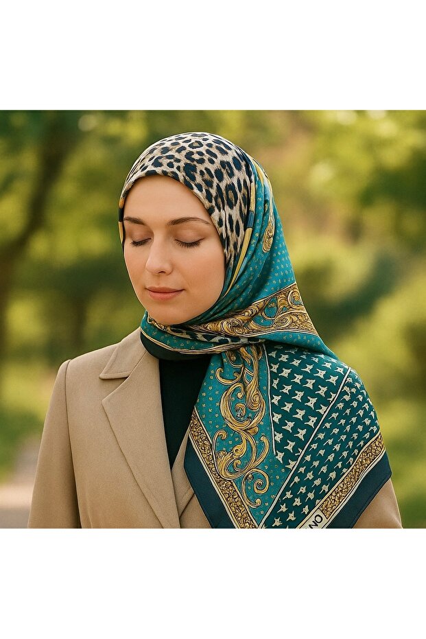 % İpek Tivil Eşarp - 1