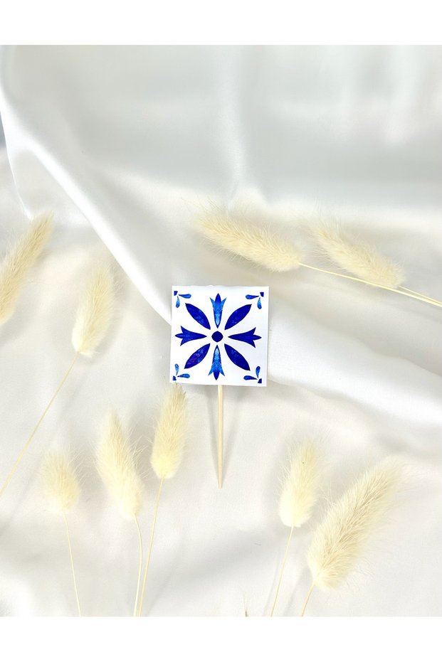 Blue Flower Visual Candle Bachelor Wedding Engagement after Birthday