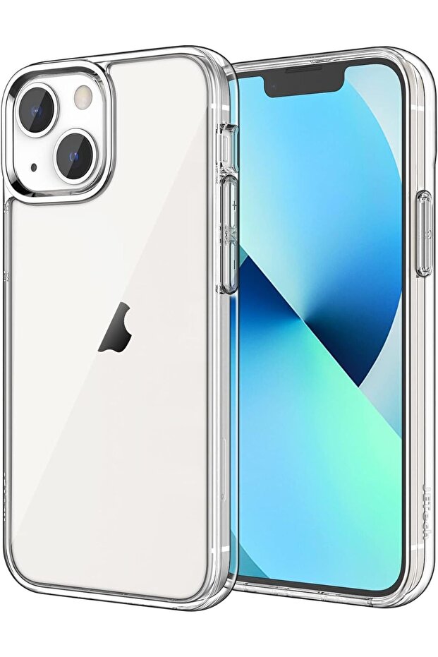 YU WELL iPhone 13 Case Clear Scratch Resistant TPU Rubber Soft Silicone Clear Case
