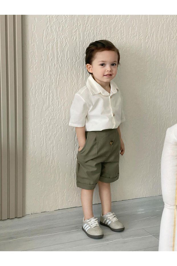 short Green Cotton Set Cotton Pants Top and Bottom Set – Stylish and Trendy ❤️