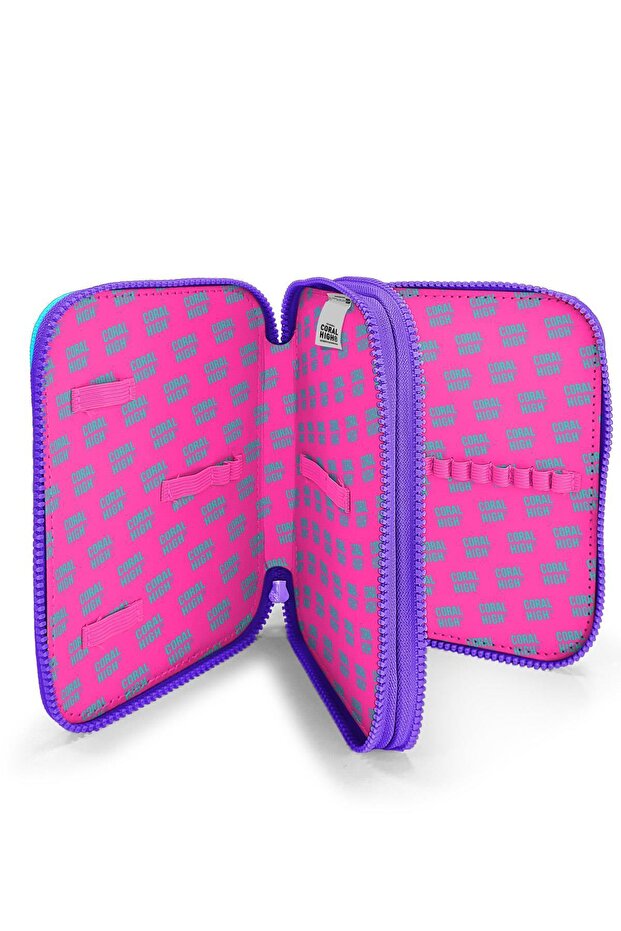 حقيبة أقلام مزدوجة الطبقات منقوشة - 3