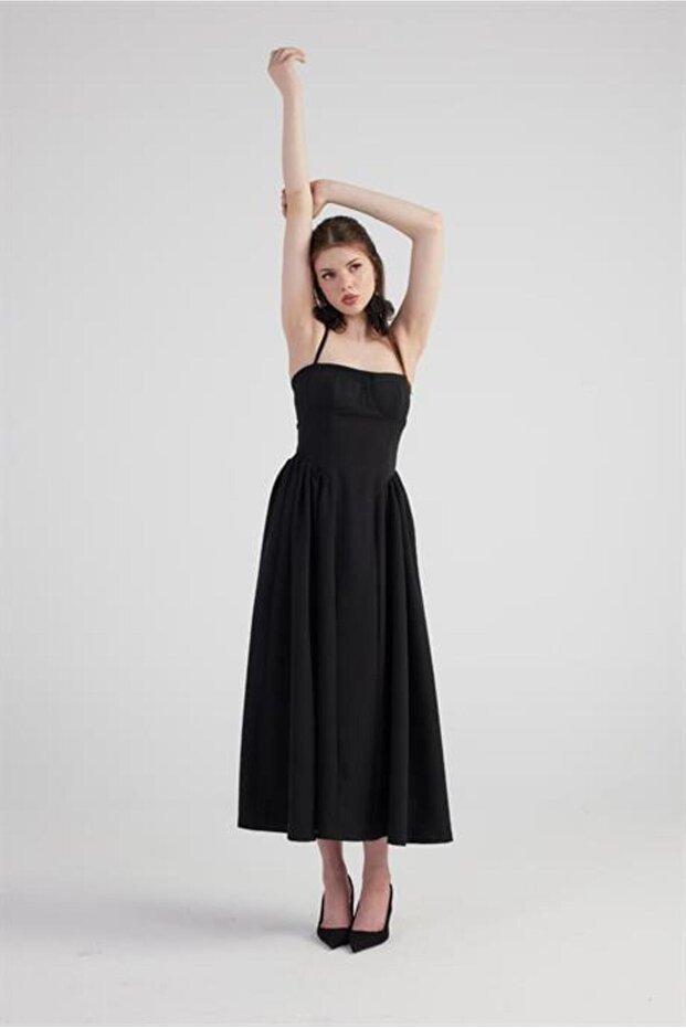 Bridged Elbise Siyah - 5