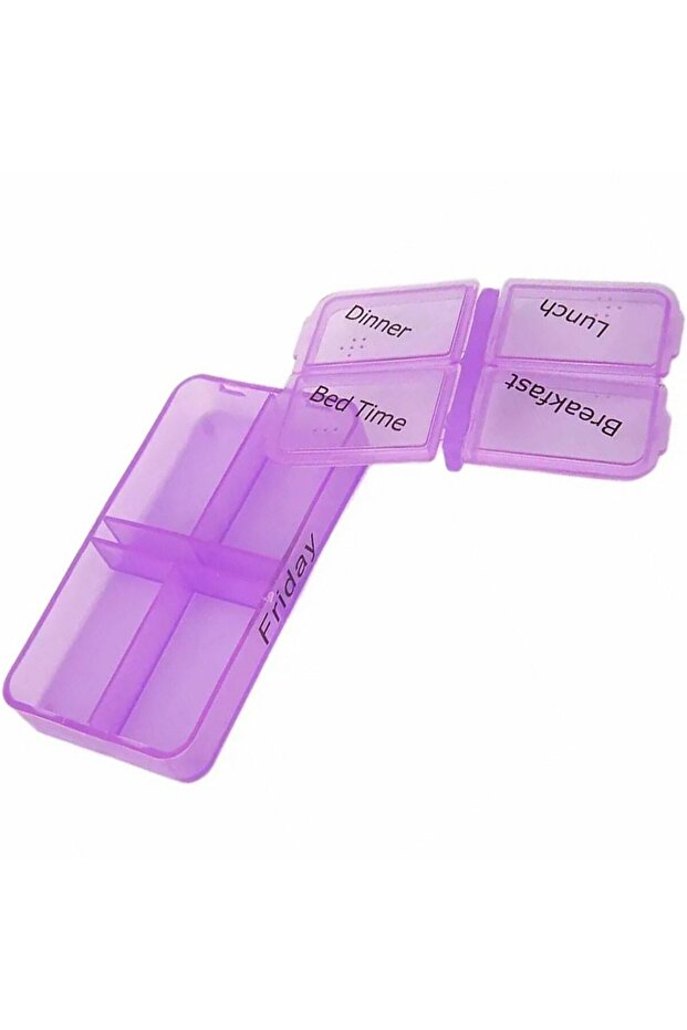 Medicine container, plastic, multicolor - 5