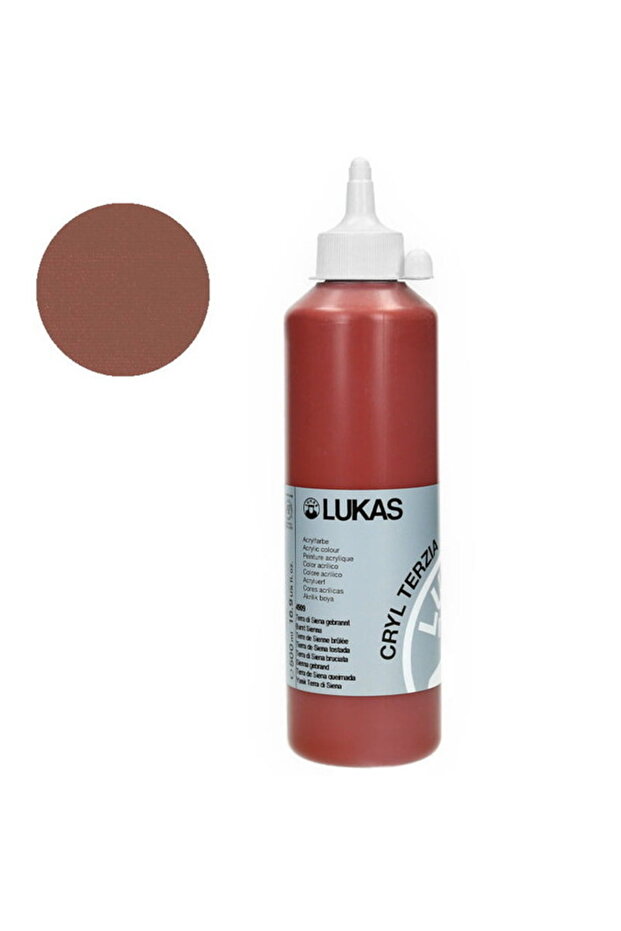 ACRYLIC TERZIA 500ML BURNT SIENNA