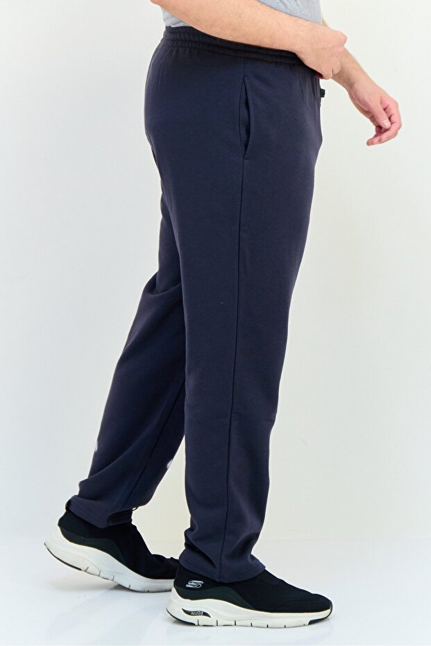 Men Brand Logo Sweatpants, Dark Grey - 2