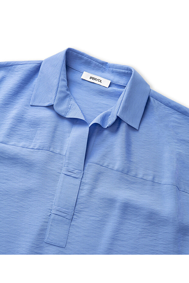 Gömlek yaka bluz - 4