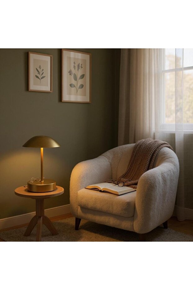 mantar pilli masa lambası - 1