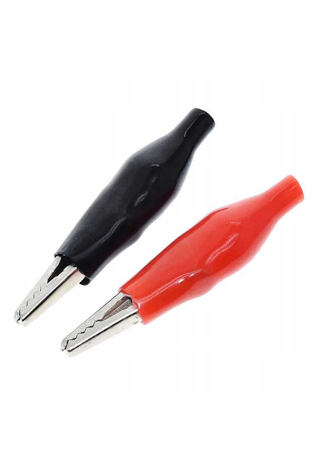 Cleme crocodil 2 buc Negre + Roșii Izolate 3A - 5