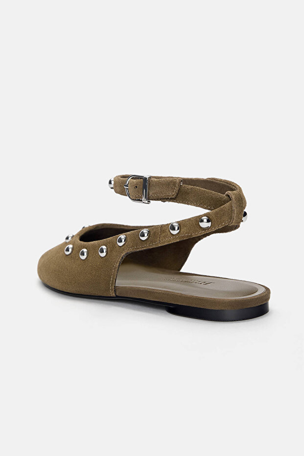 Zımbalı deri bileklikli babet - 5