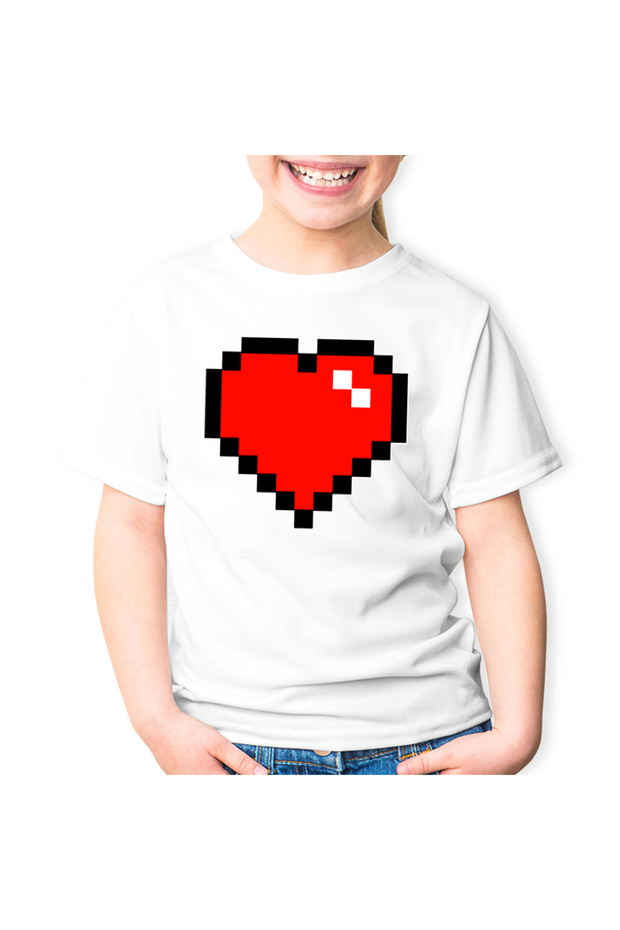 Tricou copii Minecraft Heart