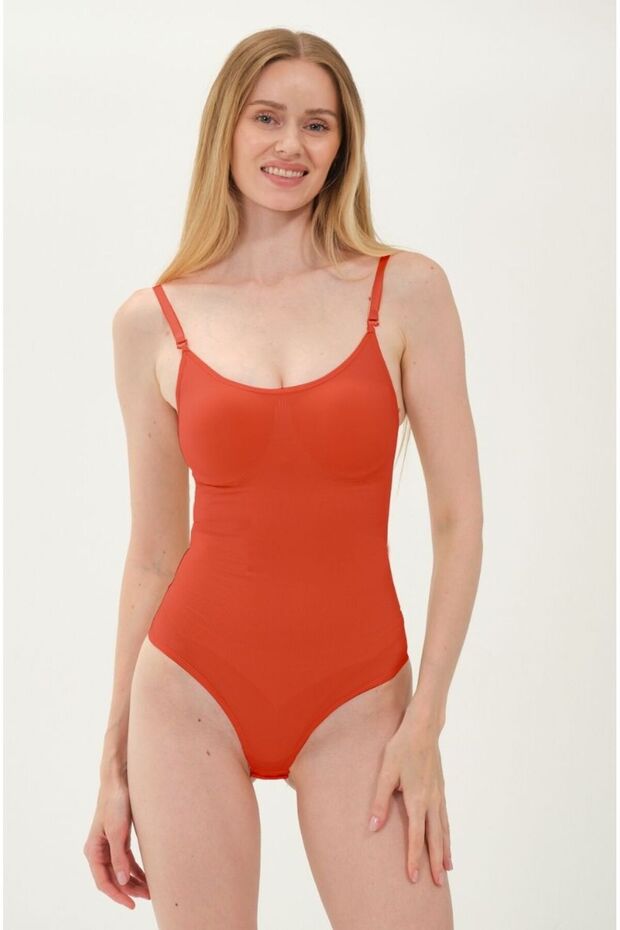 Mimola Model 3 Zone Effective Knitted Fabric Structure String Body Red Color042 - 3