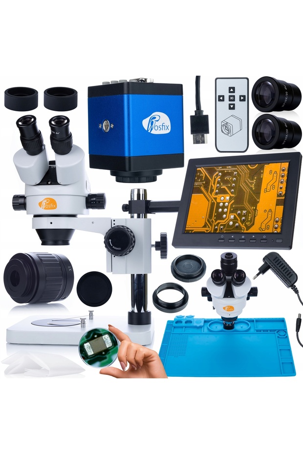 Set Microscop Profesionist Mercury Pro + Cameră Draco + Ecran 8"