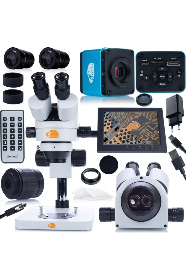Complete set Mercury Pro microscope + Aquarius PRO camera + 8" screen - 1