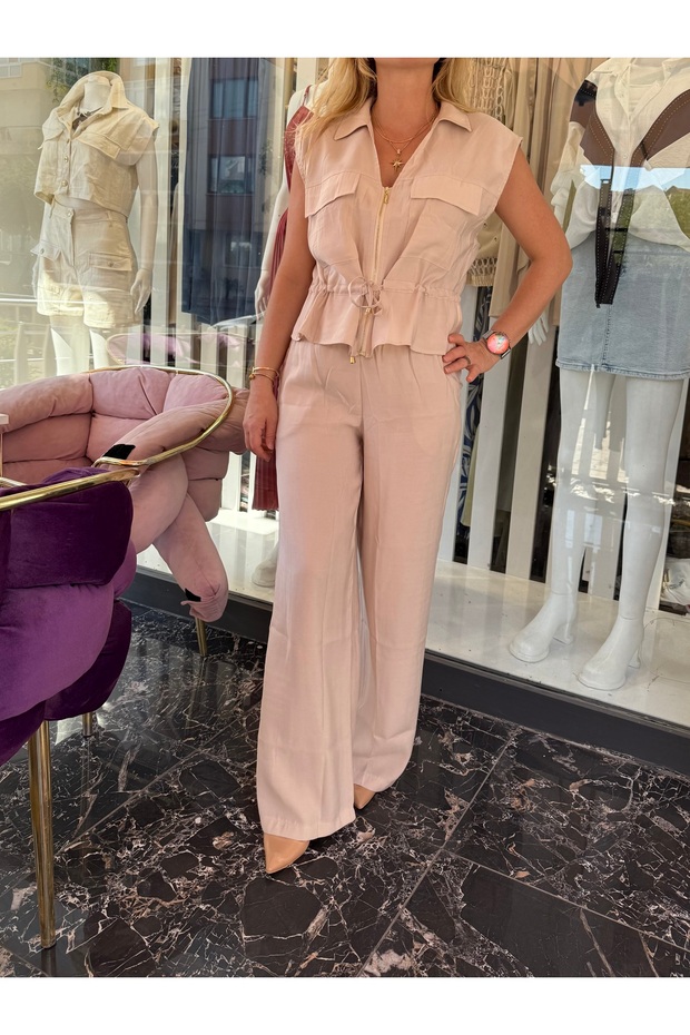 Bej renk alt üst takım - 3