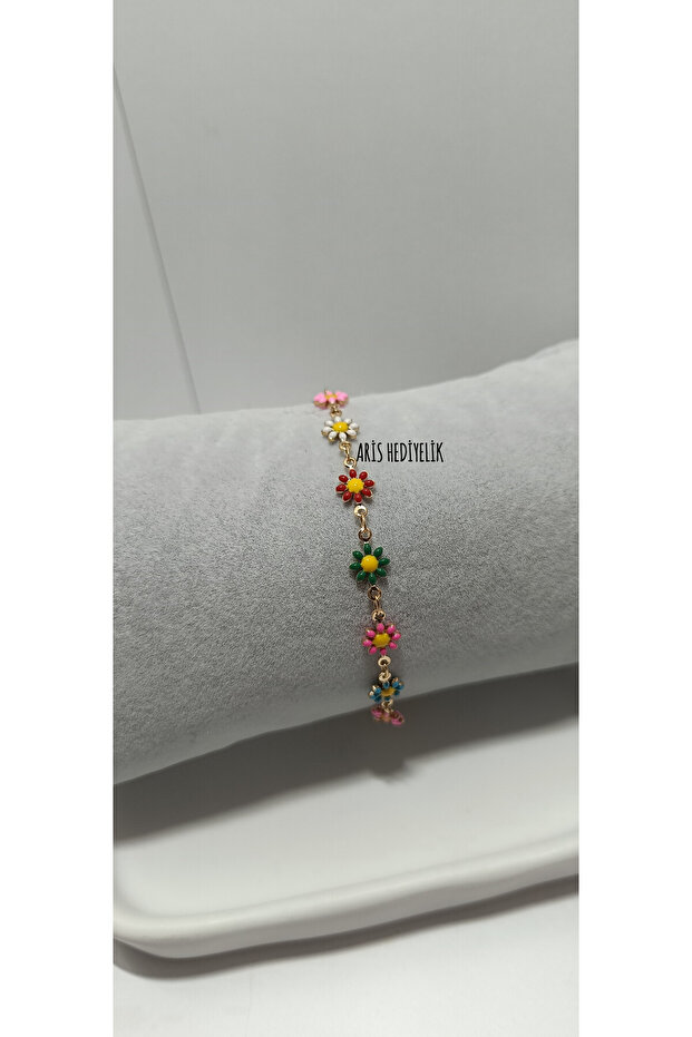 Daisy Enamel Anklet - 1
