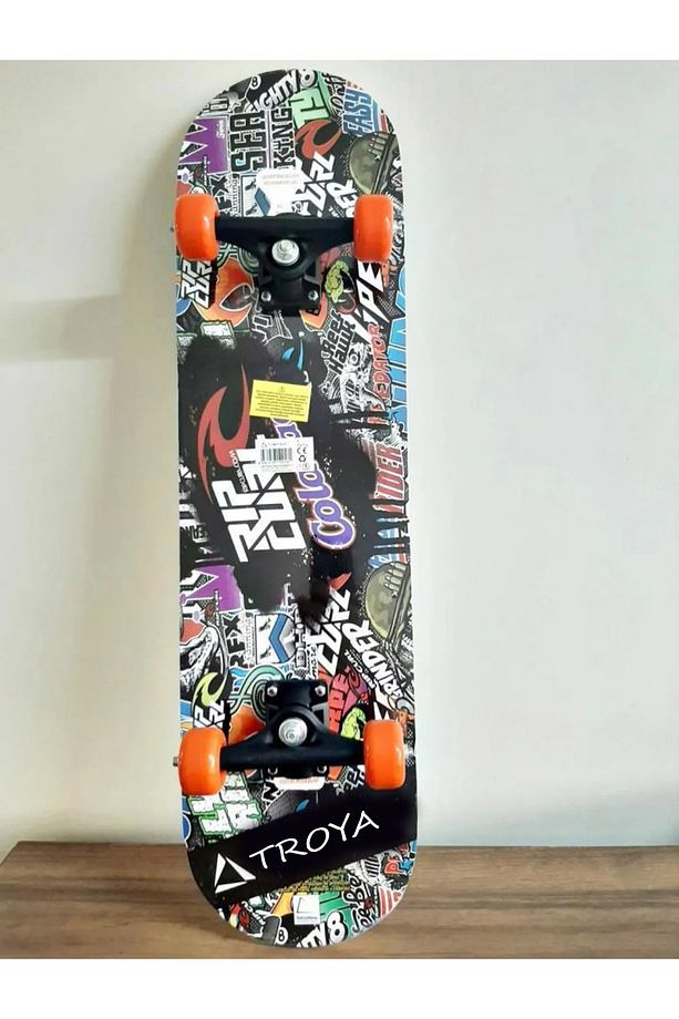 TR-132 Rip Curl Yazı Desenli Tahta Kaykay - 2
