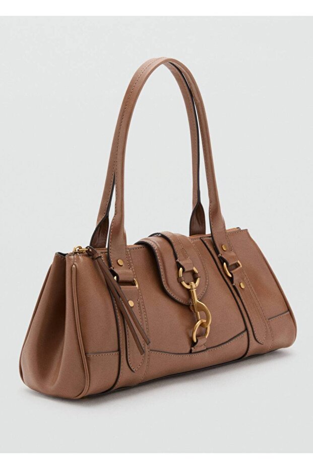 Medium Size Shoulder Bag with Carabiner