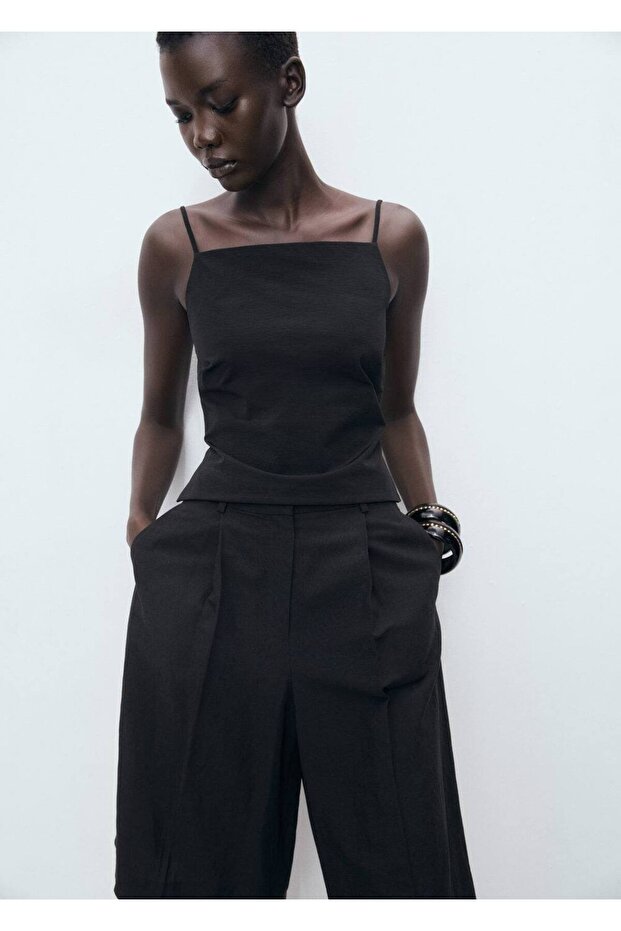 Sırtı açık bluz - 6