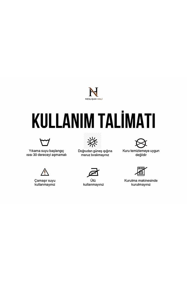 %100 Akrilik pamuk taban yıkanabilir halı - 5