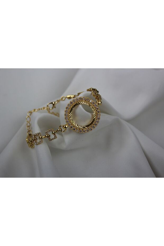 Sparkling Stone Row Quarter Insertable Bracelet - 2