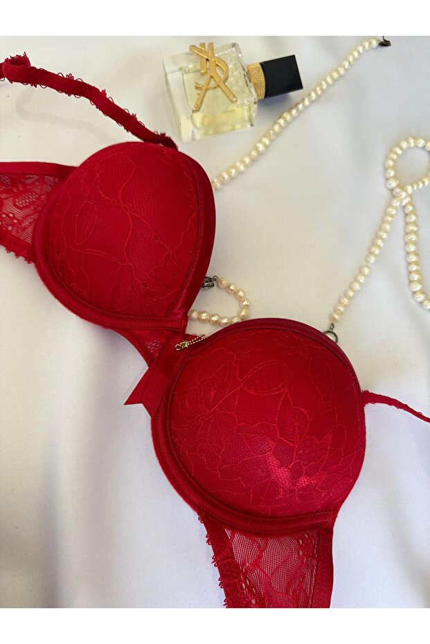 حمالة صدر مبطنة وداعمة من الدانتيل - 7003 - 1