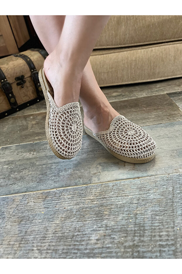 Straw Knitted Casual Women's Slippers