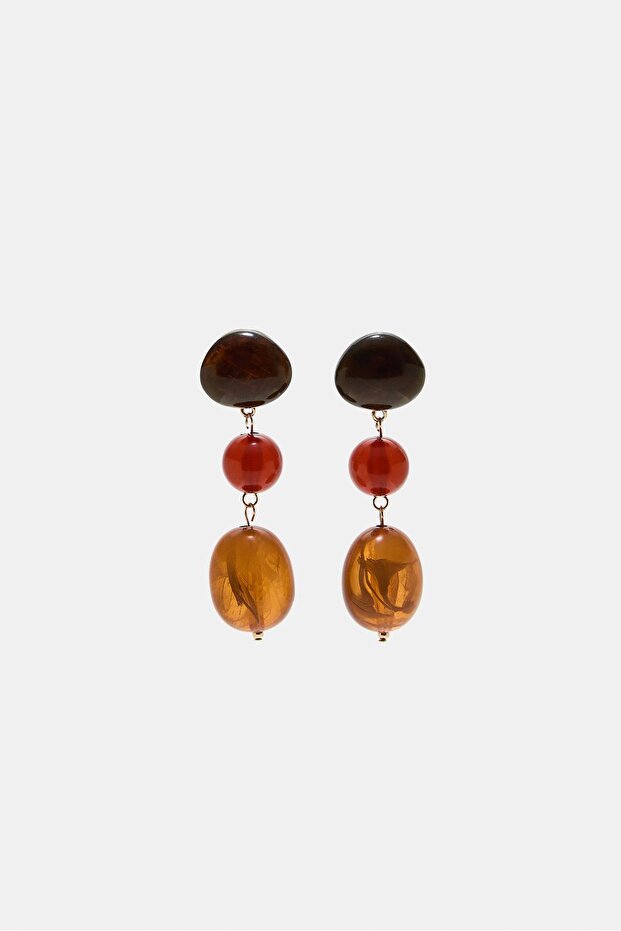 Uzun Boncuklu Küpe - 1