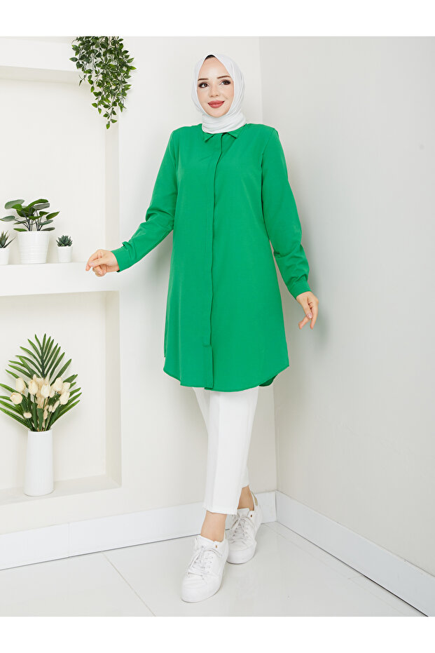 Opportunity Terikoton Hidden Placket Shirt