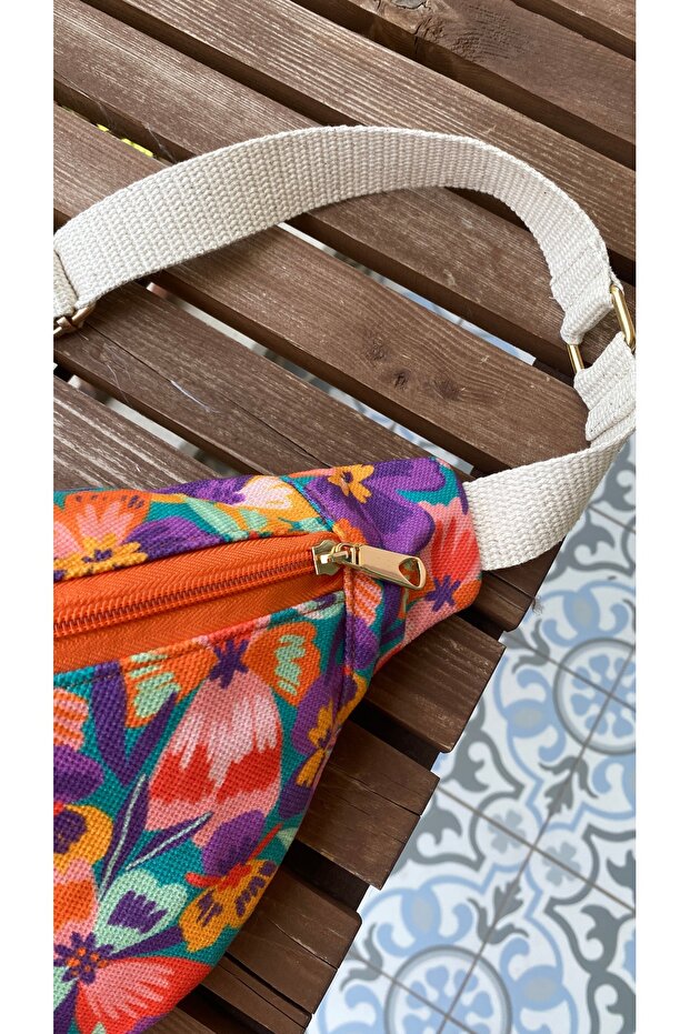 حقيبة الخصر ذات النمط البنفسجي - 3