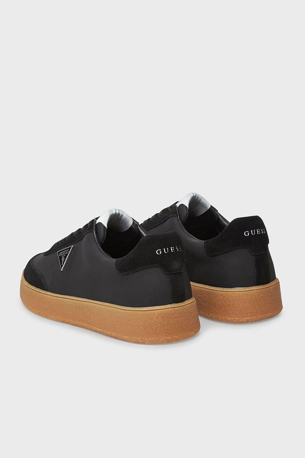 Wiman Logolu Hakiki Deri ve Süet Detaylı Sneaker Ayakkabı FMTWIMLEA12 Erkek AYAKKABI FMTWIM LE - 3