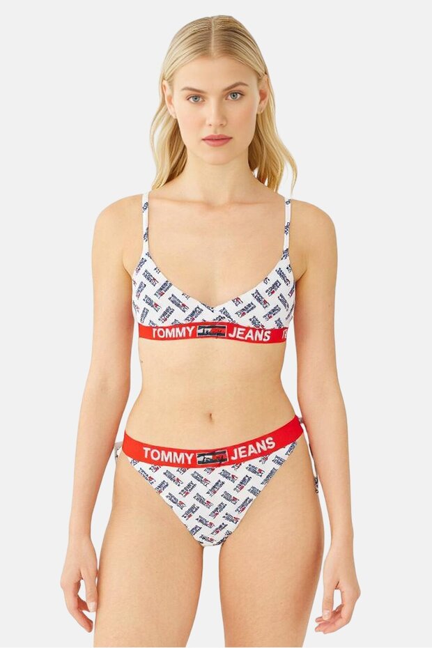 Women Graphic Print Bikini Bottom, Multicolor