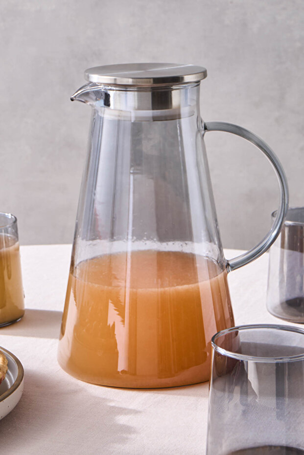 Serene 7 Parça Bardak Seti Antrasit - 5