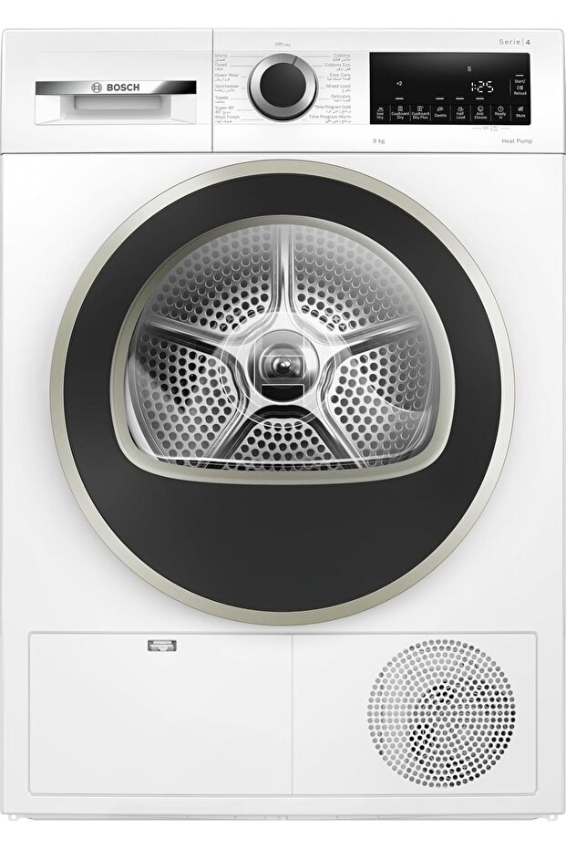 Series 4 Free-standing Heat Pump Tumble Dryer 9 kg, Auto Dry, Touch Control Buttons
