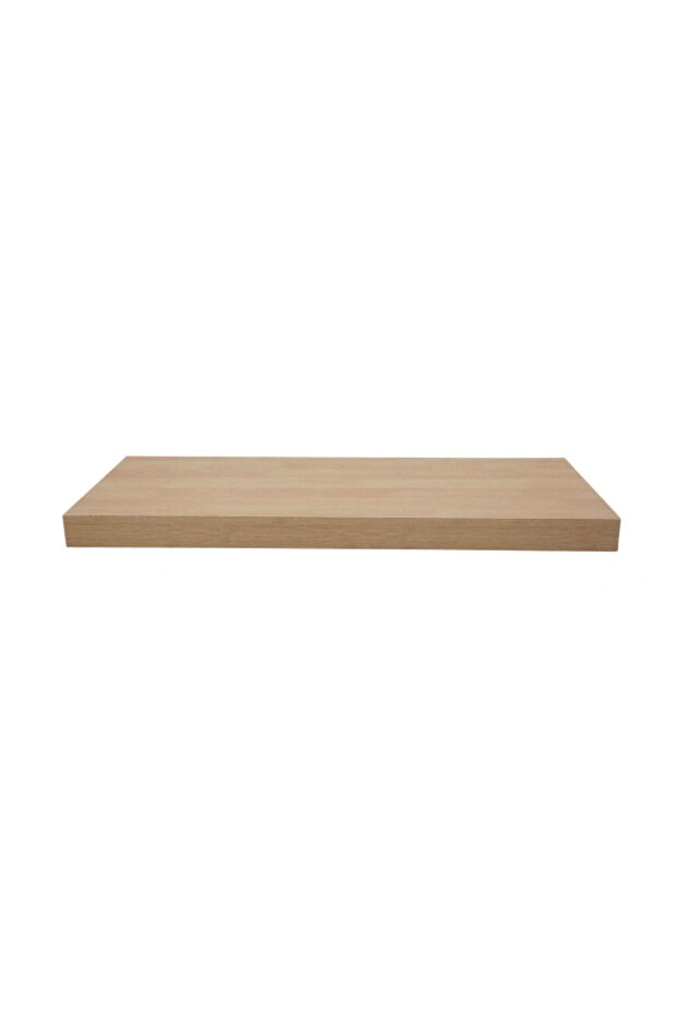 رف عائم مستطيل الشكل من MDF مثبت على الحائط بتصميم أنيق وعصري