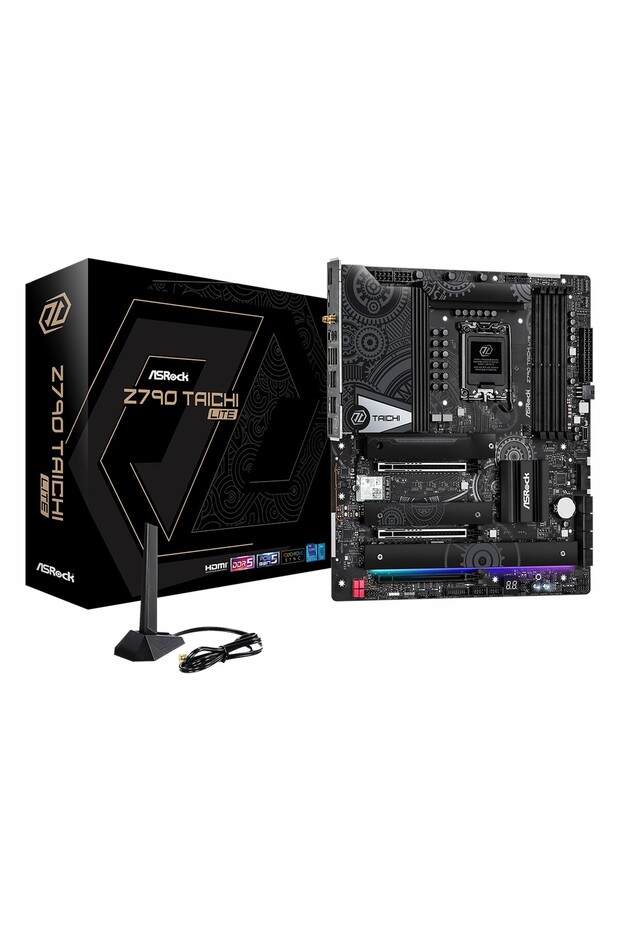 Z790 Taichi Lite WiFi DDR5 (7200MHz)OC M.2 HDMI/USB-C PCIe 5.0 1700P eATX Anakart - 1