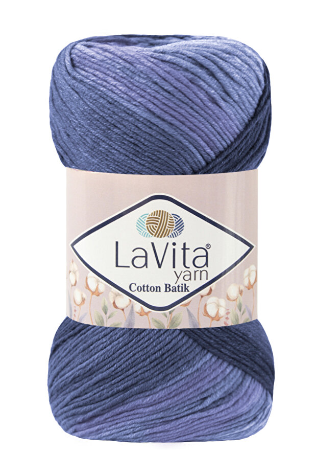Cotton Batik Hand Knitting Yarn 60% Cotton 40% Acrylic 100Gr (Cb15 Reyhan)