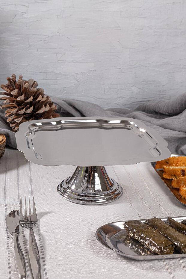 Luxury Daisy Silver-Footed Cake, Pastry, Cookie, Dessert, Treat, Dowry Presentation Serving Stand