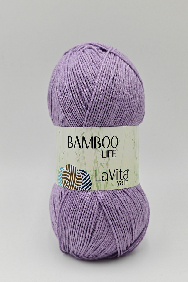 Bamboo Life Hand Knitting Yarn 50% Bamboo 50% Acrylic 100Gr (4163 Lila)