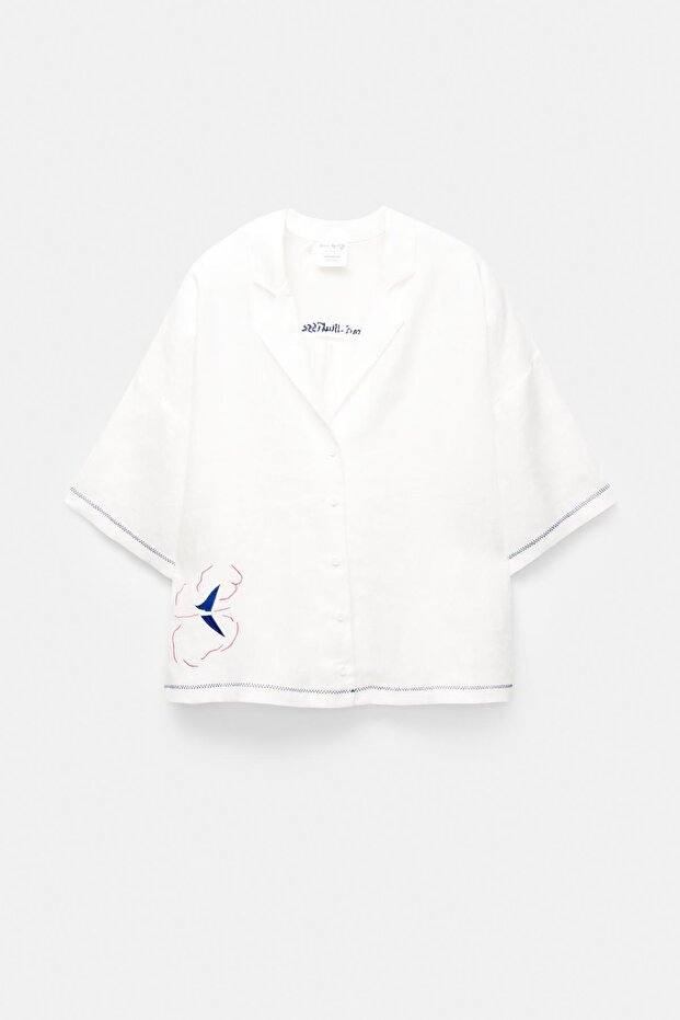 Henri Matisse %100 keten gömlek - 5