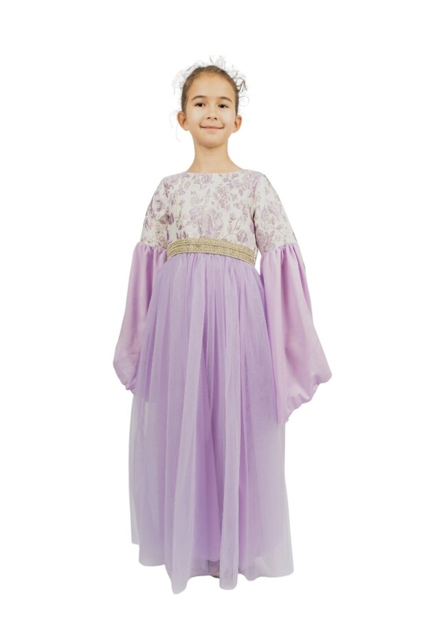 D' Daniela - Purple Blossom Jalabiya Dress - Purple