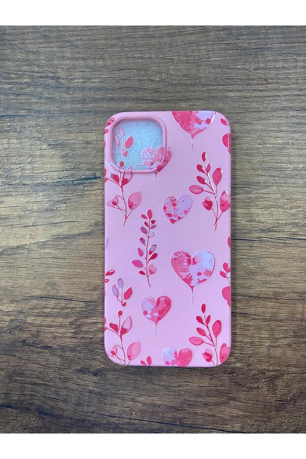 iPhone 15 Heart Printed Inner Velvet Premium Launch Silicone Phone Case