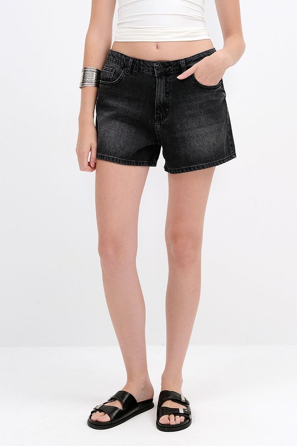 Yüksek Bel Denim Şort Ş13961 - 6
